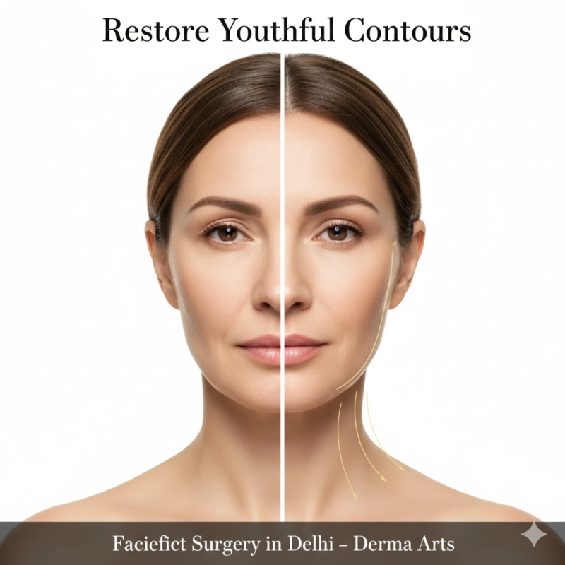 Best Facelift Treatment in Delhi | Restore Youthful Contours with Derma Arts