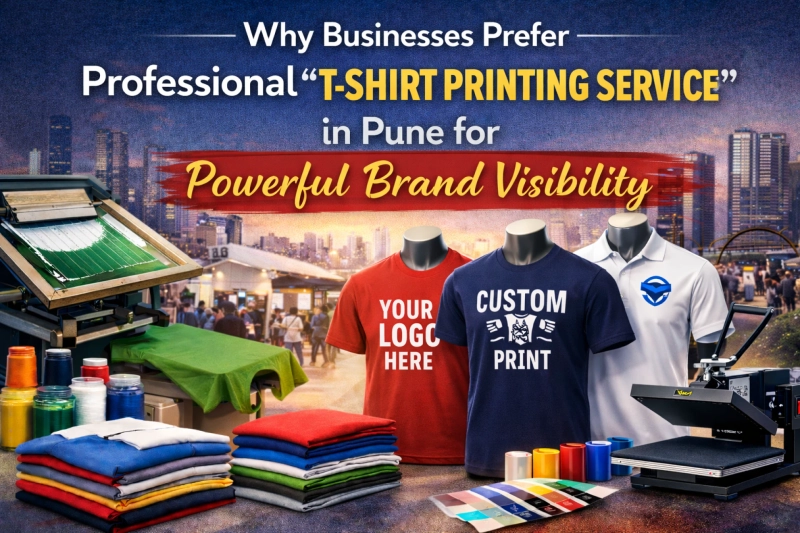 Why Businesses Prefer Professional T-Shirt Printing Service in Pune for Powerful Brand Visibility