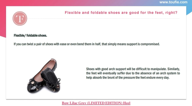 Flexible and foldable shoes are good for the feet, right?