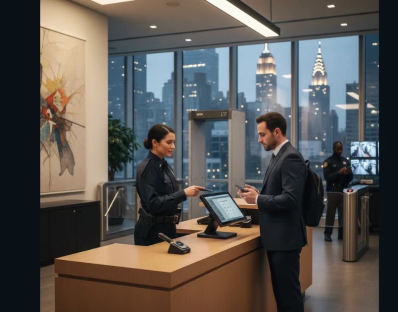How Do Security Guard Services In Manhattan Manage Visitor Screening In Offices?
