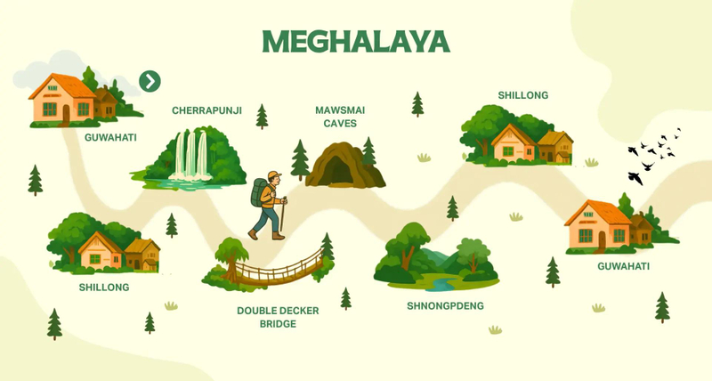 Lost in the Clouds: An Unforgettable Meghalaya Backpacking Tour