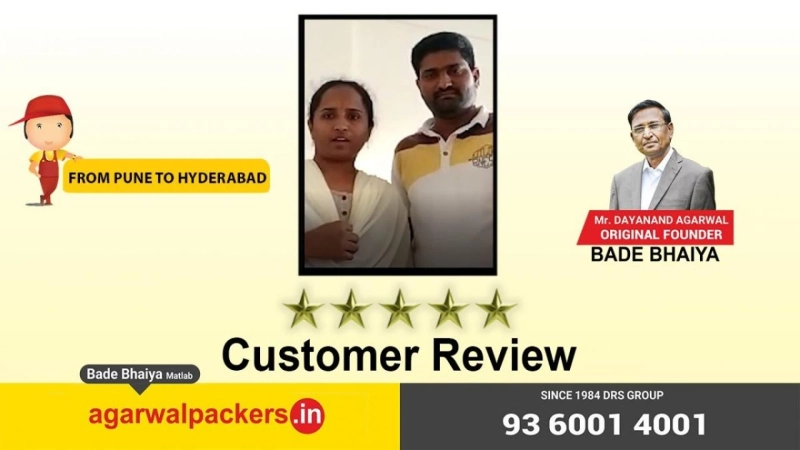 Pune To Hyderabad | Customer Feedback | Venkatalakshmi | Agarwal Packers and Movers | DRS Group