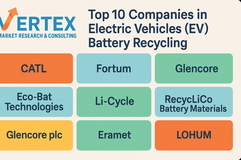 Top 10 Companies in Electric Vehicles (EV) Battery Recycling