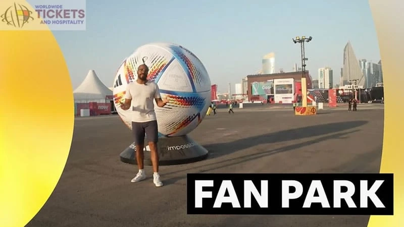 Qatar Football World Cup fan park in Qatar with boiling heat