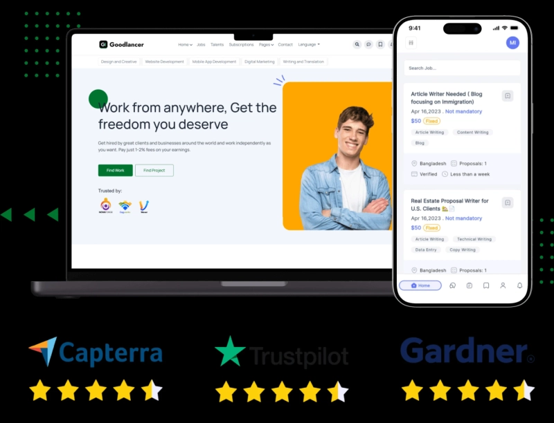 Top 10 Features of Moonlancer - Fiverr Clone App