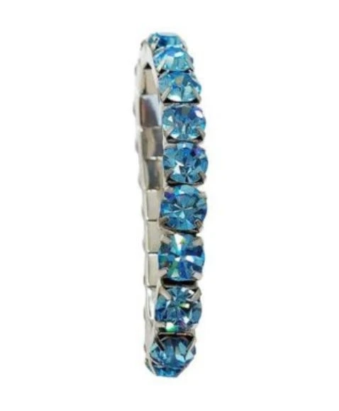 The Beauty of Blue Stones Bracelet Paired With Silver