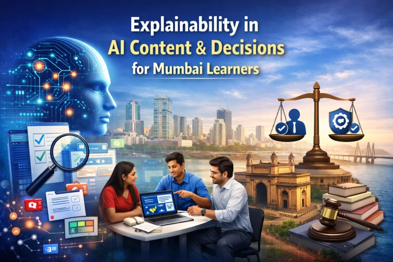 Explainability in AI Content and Decisions for Mumbai Learners