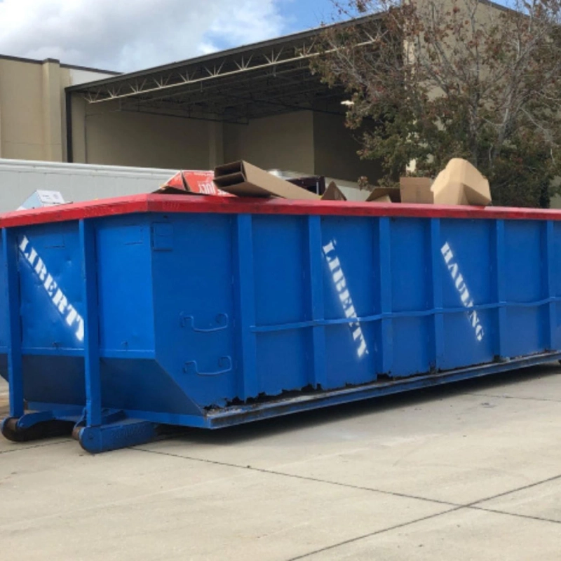20-Yard Roll-Off Dumpster and Yard Waste Dumpster Rental – Liberty Hauling Services
