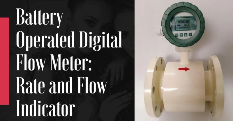 Battery Operated Digital Flow Meter: Rate and Flow Indicator