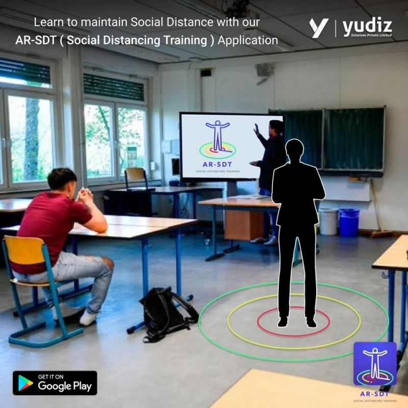 AR Social Distancing Training | Android Application | Yudiz Solutions