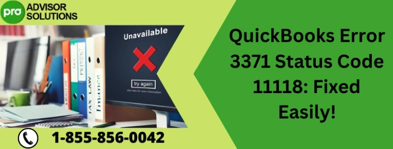 An effective method to fix QuickBooks Error 3371 Status Code 11118