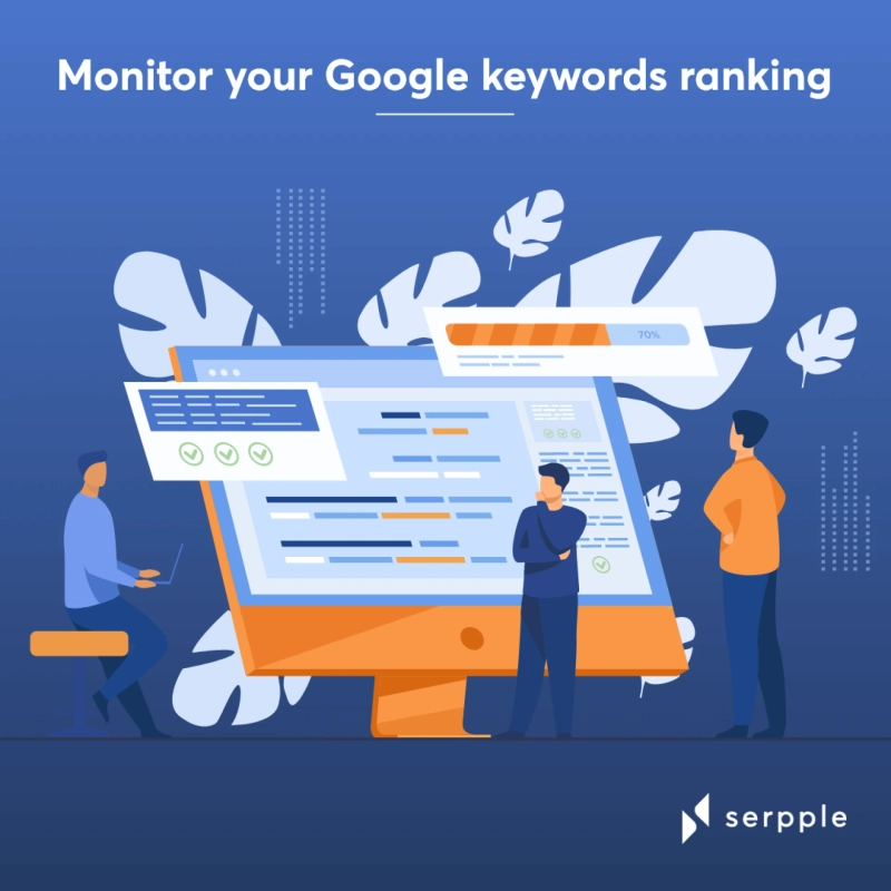 Monitor your Google keywords ranking to analyse your SEO performance