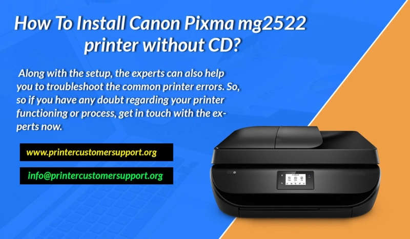 How To Install Canon Pixma mg2522 printer without CD?