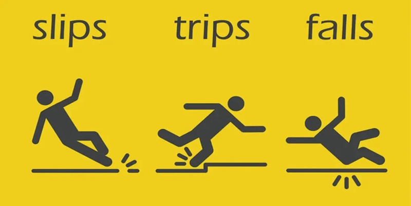 Slips, Trips, and Falls: Causes and Countermeasures