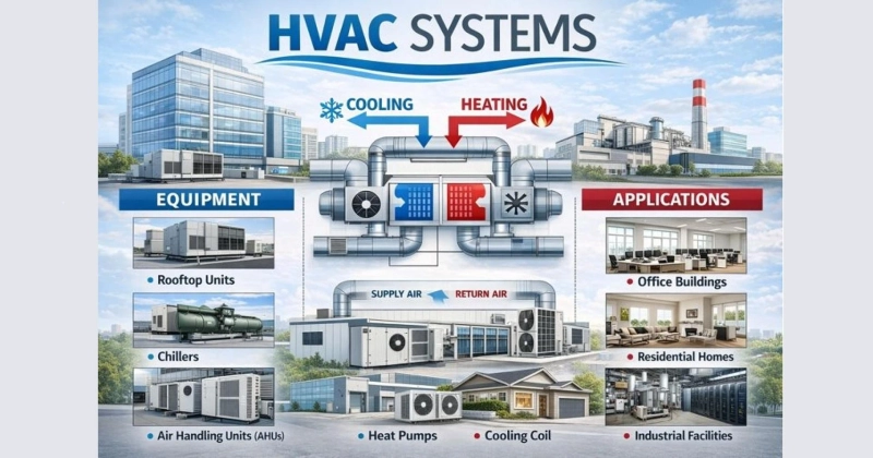 HVAC Systems Market Size, Share & Trends Analysis Report by Equipment, Application, Distribution Channel, and Region