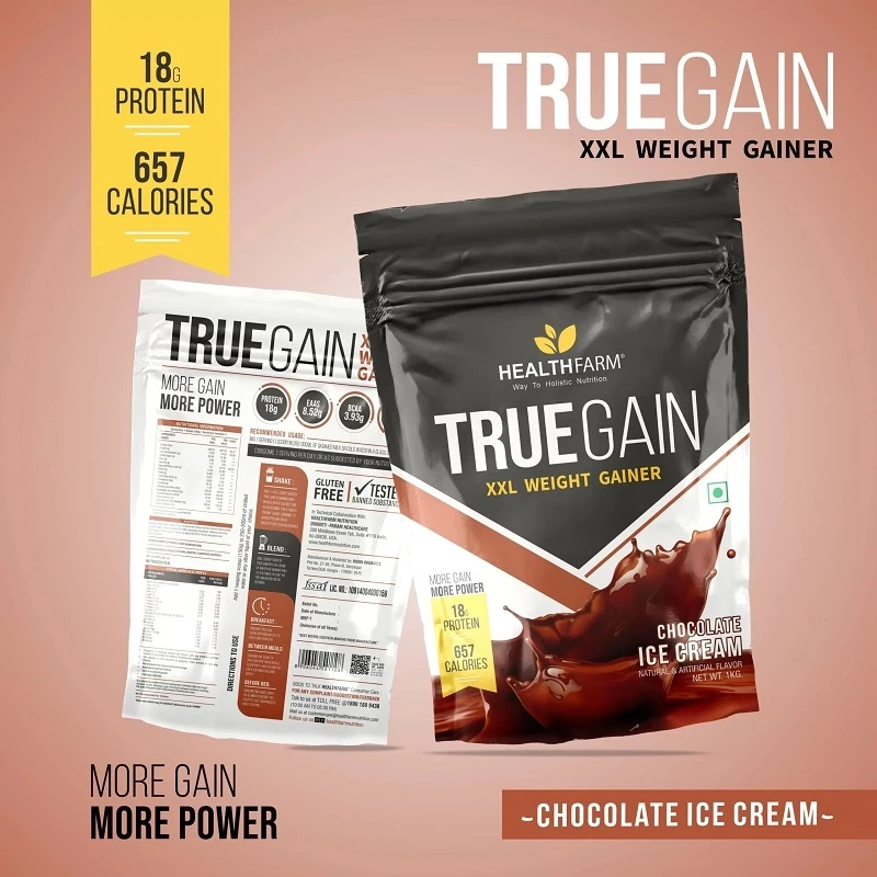 Buy HealthFarm TrueGain Protein Powder for Weight Gain