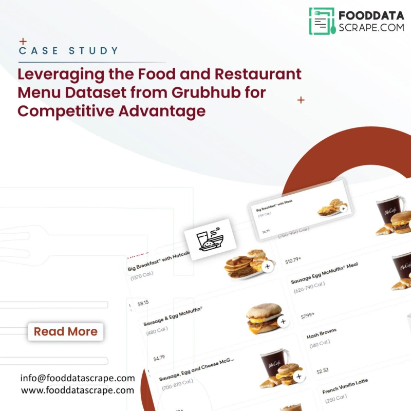 Leverage Food and Restaurant Menu Dataset from Grubhub