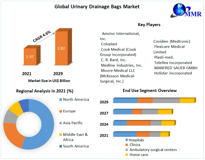 Global Urinary Drainage Bags Market Qualitative Analysis of the Leading Players and Competitive Industry Scenario, 2029