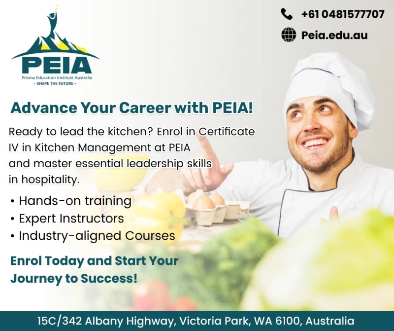 Elevate Your Career with Certificate IV in Kitchen Management at PEIA