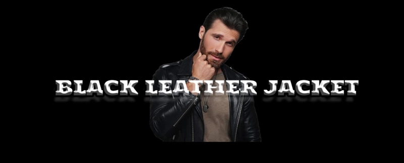 What are some styling tips for a black leather jacket for men?