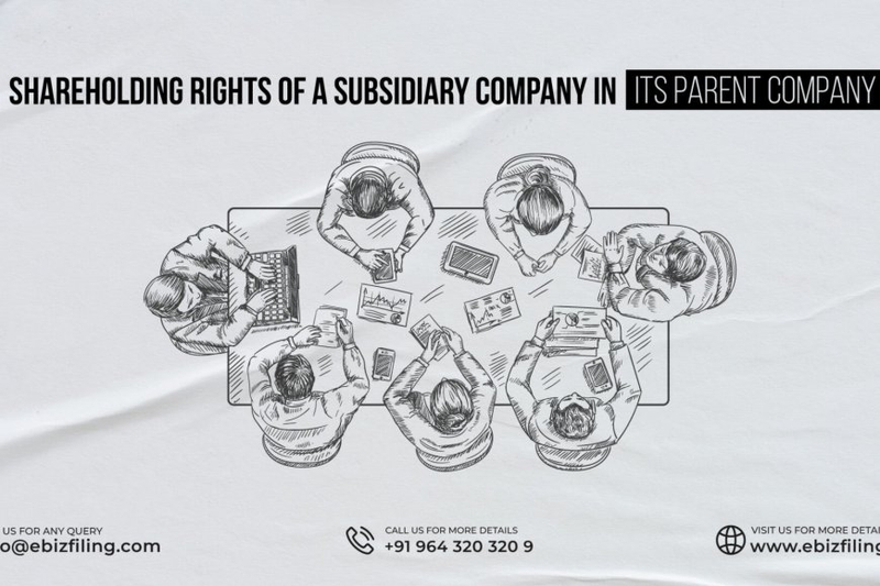 Shareholding rights of a subsidiary company in its parent company