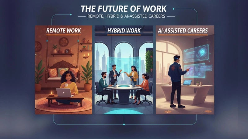 The Future of Work — Remote, Hybrid & AI-Assisted Careers