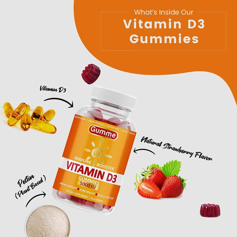 Vitamin D3 Gummies 5000 IU Supplement