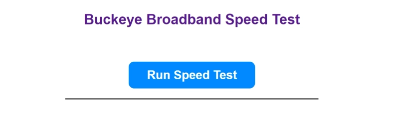 Buckeye Broadband Speed Test