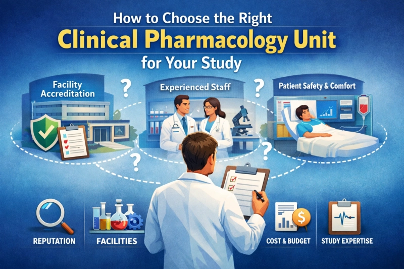 How to Choose the Right Clinical Pharmacology Research Unit for Your Study