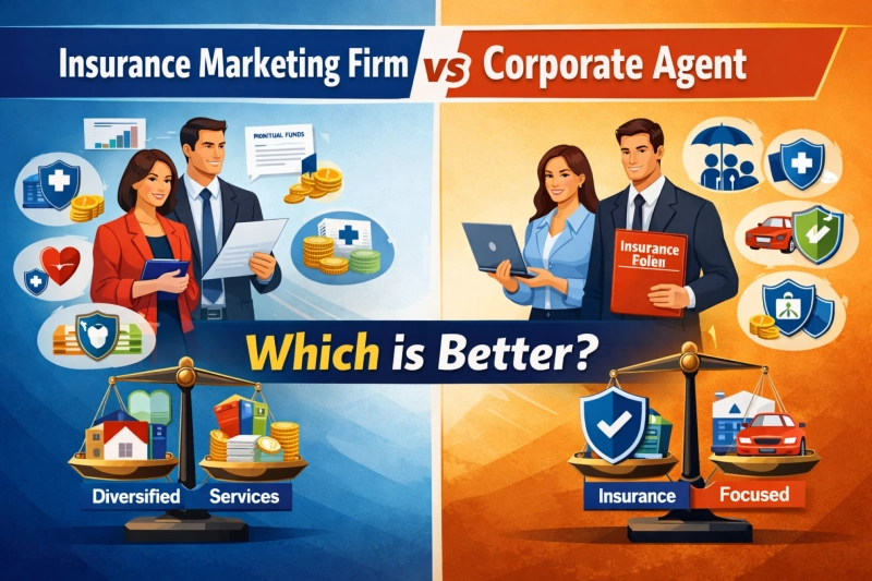 Insurance Marketing Firm vs Corporate Agent – Which is Better?