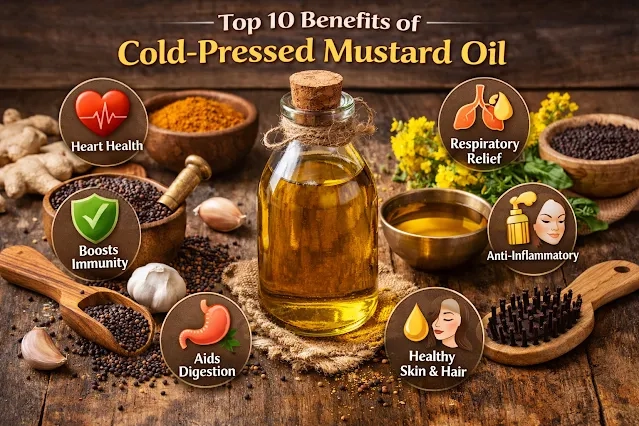 Top 10 Benefits of Cold-Pressed Mustard Oil