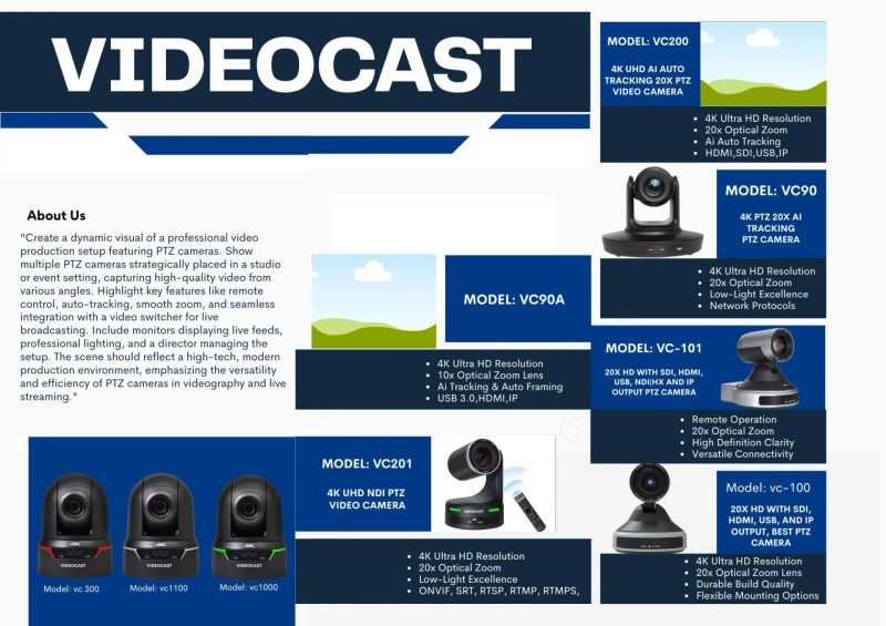 Top PTZ Video Cameras for Live Streaming & Broadcasting 