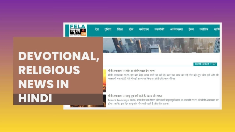 Religious News in Hindi and Its Role in Modern Society