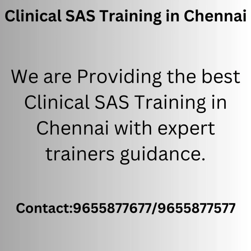 Clinical SAS Training in Chennai