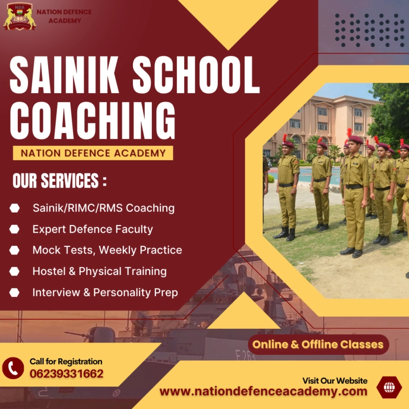 Best Sainik School Online Classes for Boys & Girls – Join Nation Defence Academy