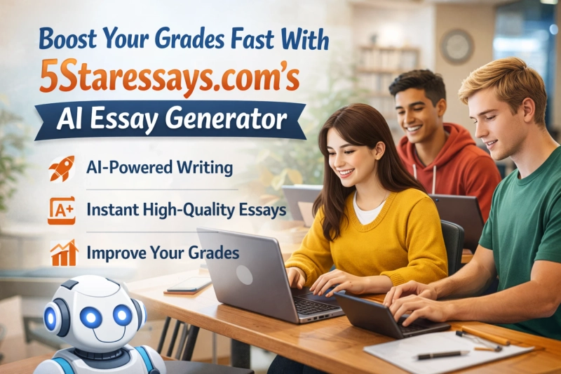 Boost Your Grades Fast With 5Staressays.com’s AI Essay Generator