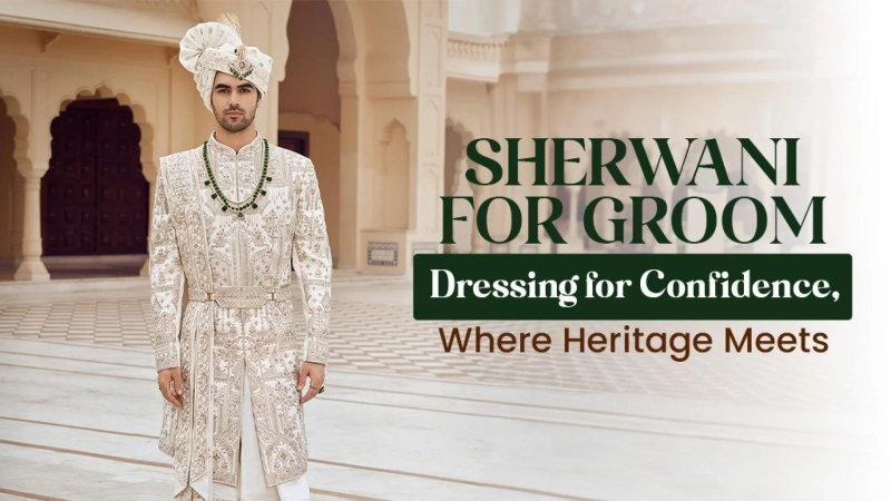 Sherwani for Groom: Dressing for Confidence, Not Just Tradition