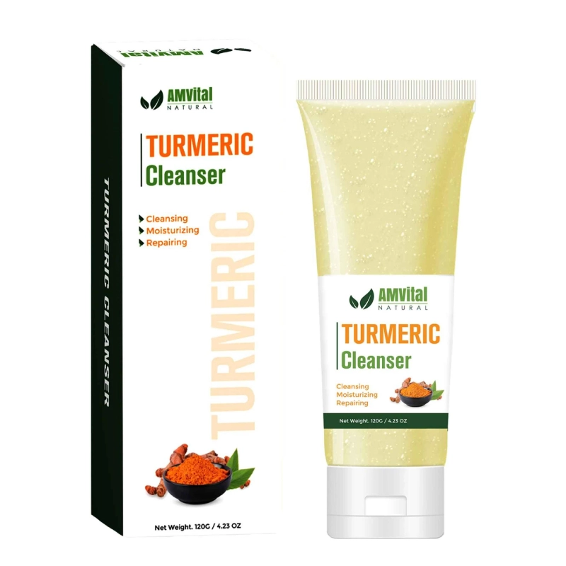 AMVital's Turmeric Gel Facial Cleanser: Unveiling Your Natural Beauty