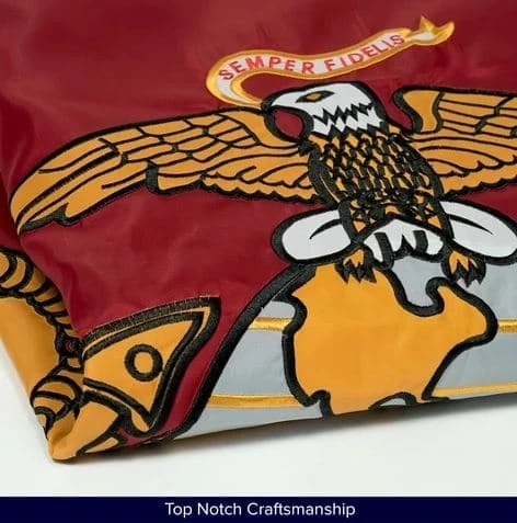An overview of the history of the US Marine Corps flag
