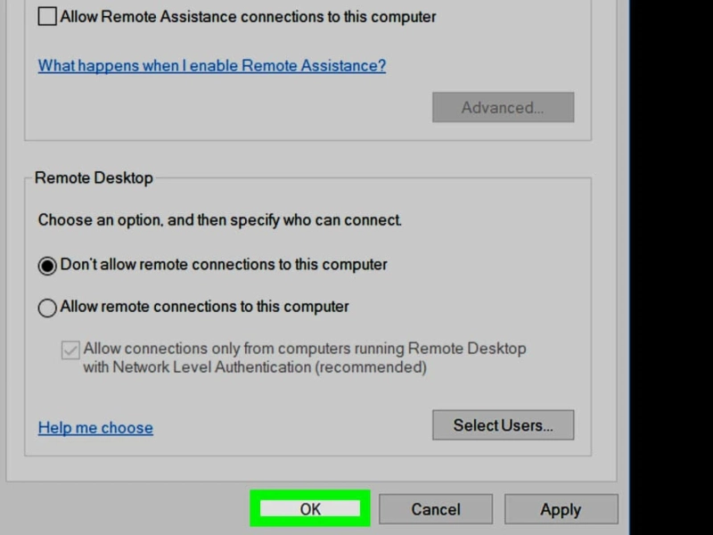 Ways to Block Remote Desktop in Windows 10 or 7