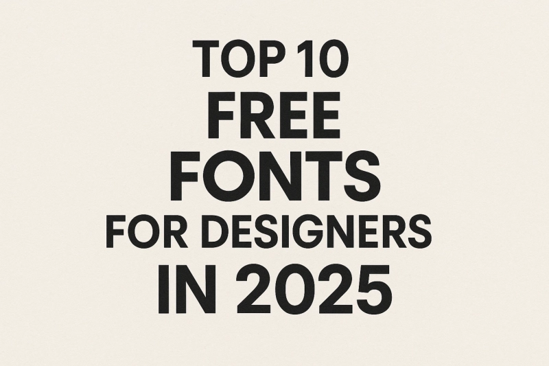 Top 10 Free Fonts for Designers in 2025