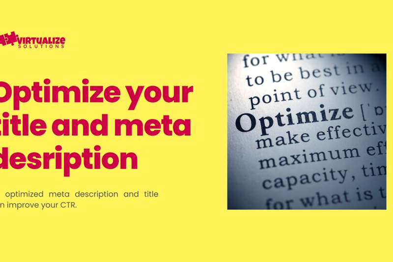 Why optimize your title and meta descriptions are important