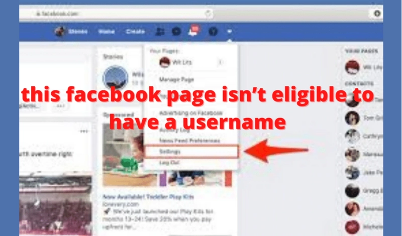 Quick tips to Fix you Are Not Eligible to Create a Facebook Page Username?