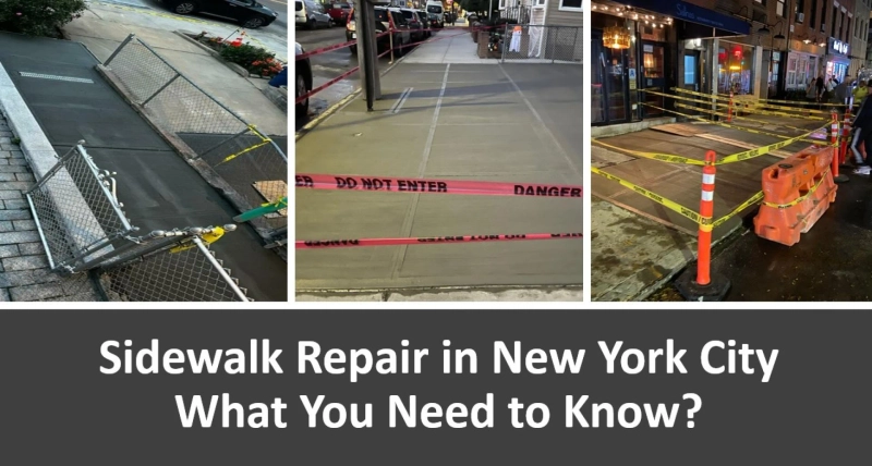Sidewalk Repair in New York City — What You Need to Know?