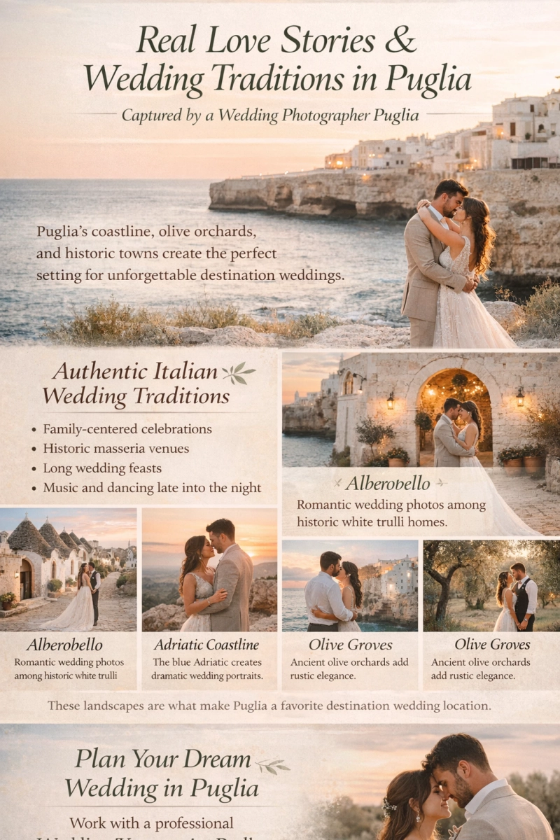 Real Love Stories Captured by a Wedding Photographer in Puglia