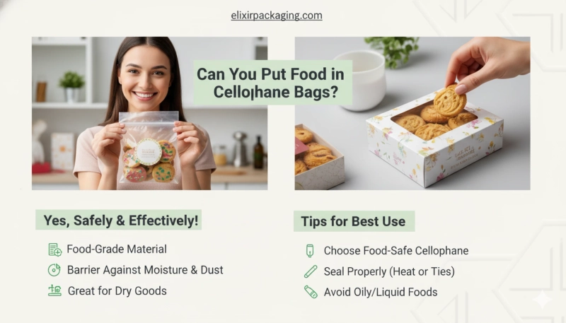 Can you put food in cellophane bags?