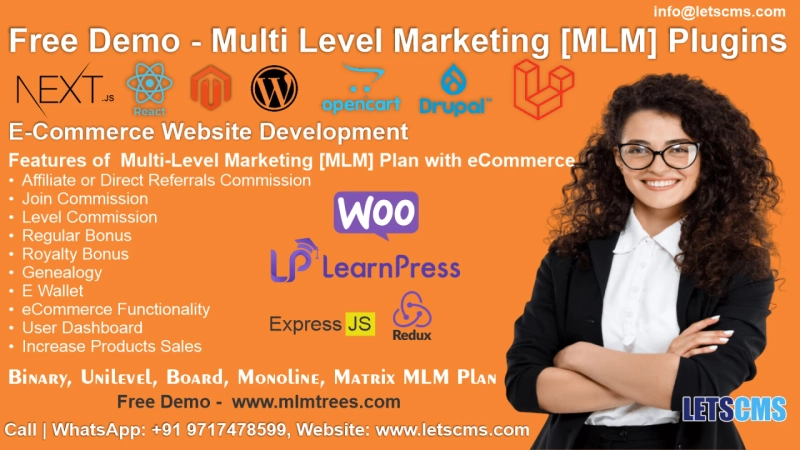 Free Live Demo Available Mlm Software Plugins, Code & Scripts | Network Marketing Growth Tools ( Direct Selling )