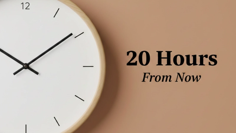20 Hours From Now Is What Time? Find the Exact Future Time Instantly