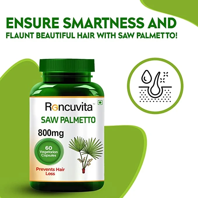 Saw Palmetto Capsule for hair loss: Roncuvita health supplements