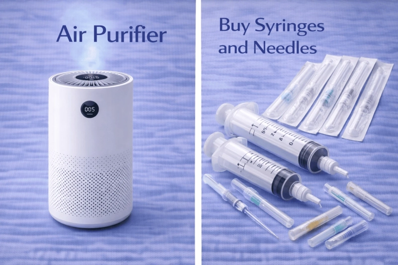 Buy Syringes and Needles and Air Purifier in Netherlands